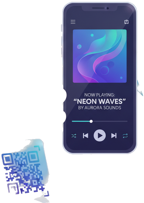 Cliente escaneando QR code em um bar